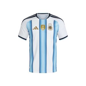 Argentina Home Authentic Jersey World Cup Football 2026 front view featuring AFA crest and gold FIFA Champions badge