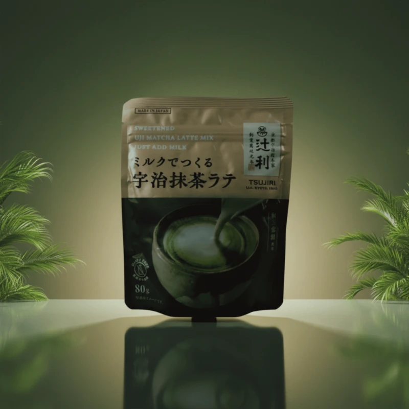 Tsujiri Sweetened Uji Matcha Latte Mix (80g)